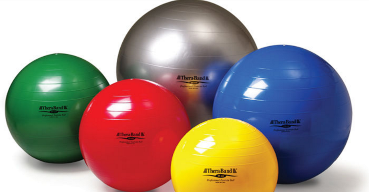 Theraband Exercise Balls, 5 Colors and Sizes